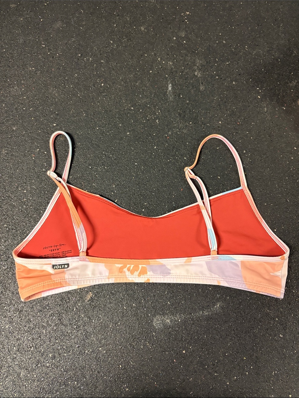 Jolyn x  Eryn Krouse Pastel Bralette Top in Peach & Lavender - Picture 2 of 4